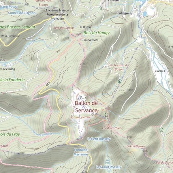 Plan cartographique de Goutte du Petit Creux
