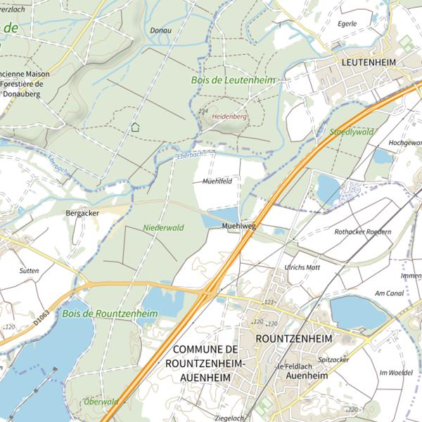 Plan cartographique de Grand Baggerloch