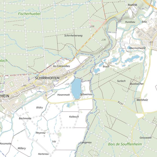 Plan cartographique de Grand Étang de l'Avenir (Eurovia)