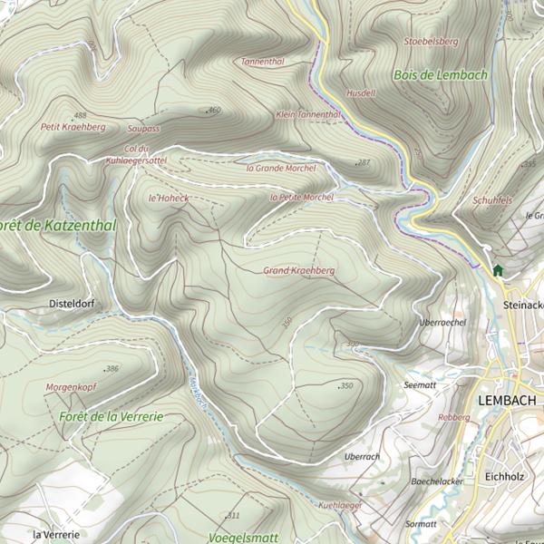 Plan cartographique de Grand Kraehberg