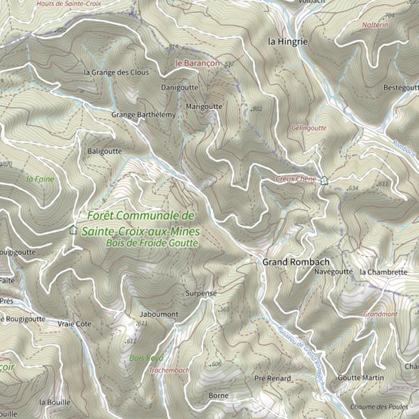 Plan cartographique de Grand Rombach
