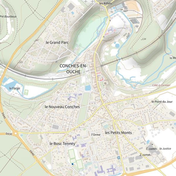 Plan cartographique de Grand'Mare