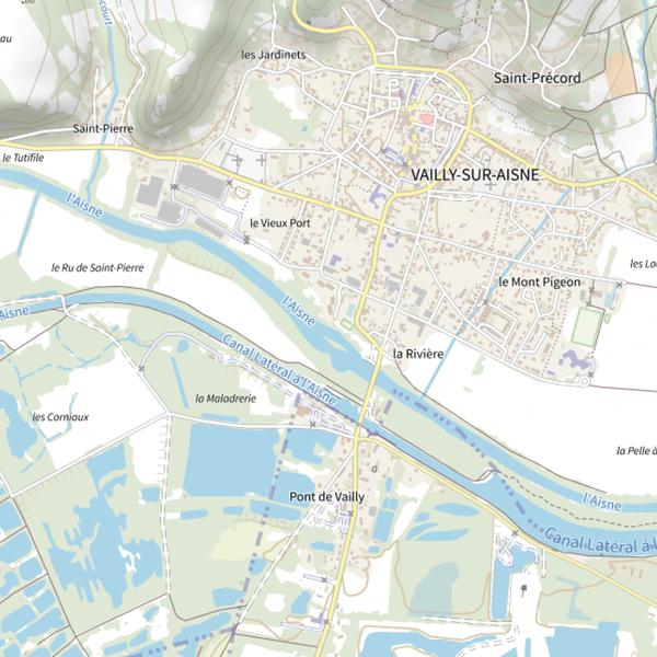 Plan cartographique de Gravière 1 de la Maladrerie
