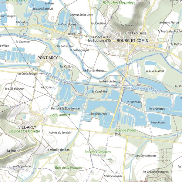 Plan cartographique de Gravière 3 de la Cendrière