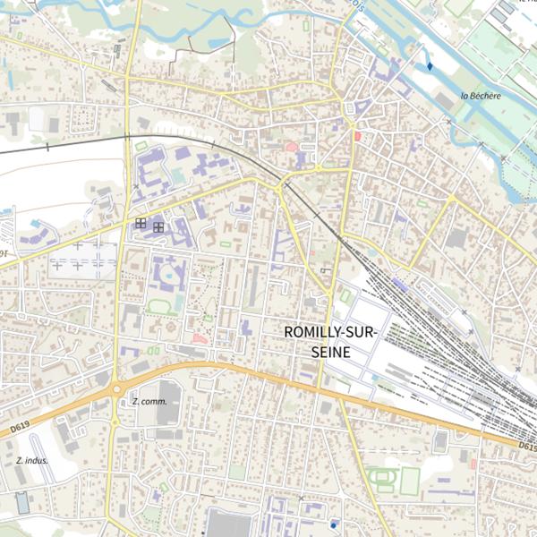 Plan cartographique de Gravière de la Béchère