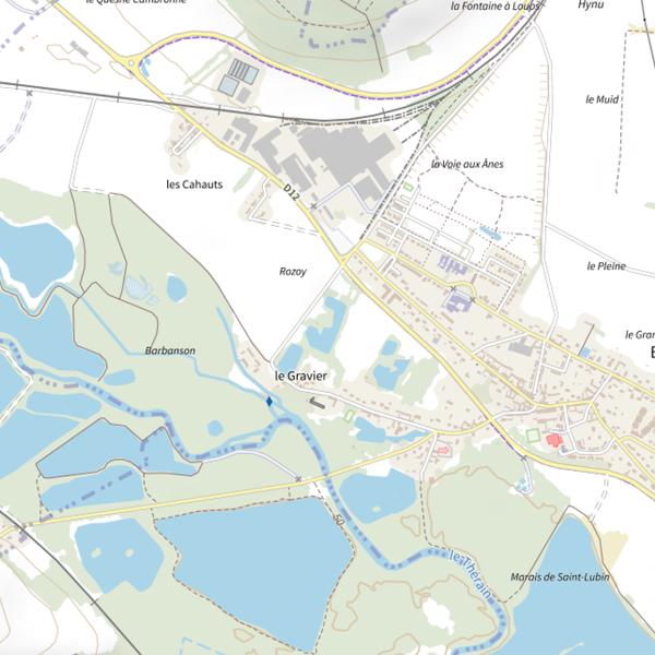 Plan cartographique de Gravière de la Commune de Bailleul-sur-Thérain