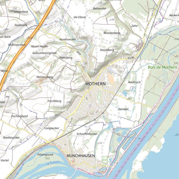 Plan cartographique de Gravière de Seltz