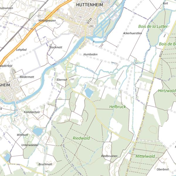 Plan cartographique de Gravière Husacker
