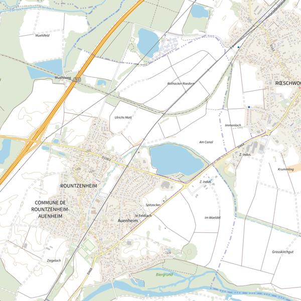 Plan cartographique de Gravière Rothardt
