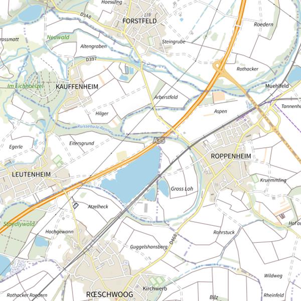 Plan cartographique de Gravière Sogral