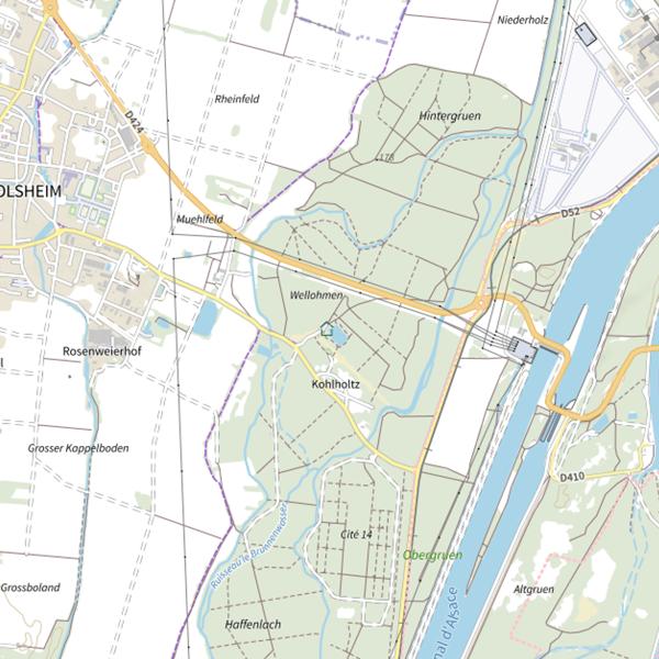 Plan cartographique de Gravière Werny