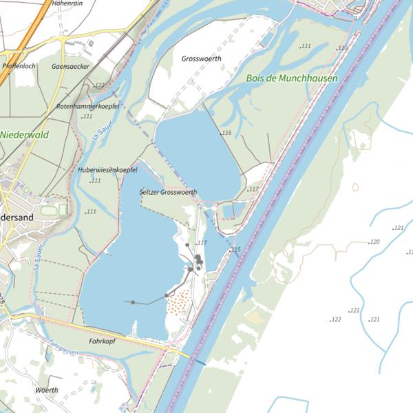 Plan cartographique de Gravière Willersinn
