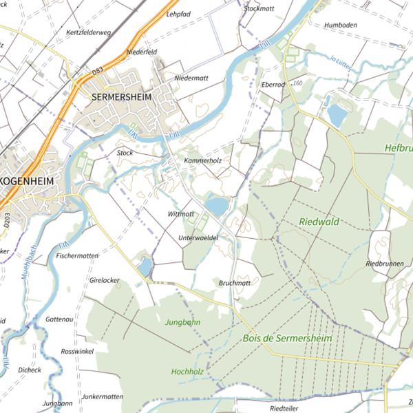 Plan cartographique de Gravière