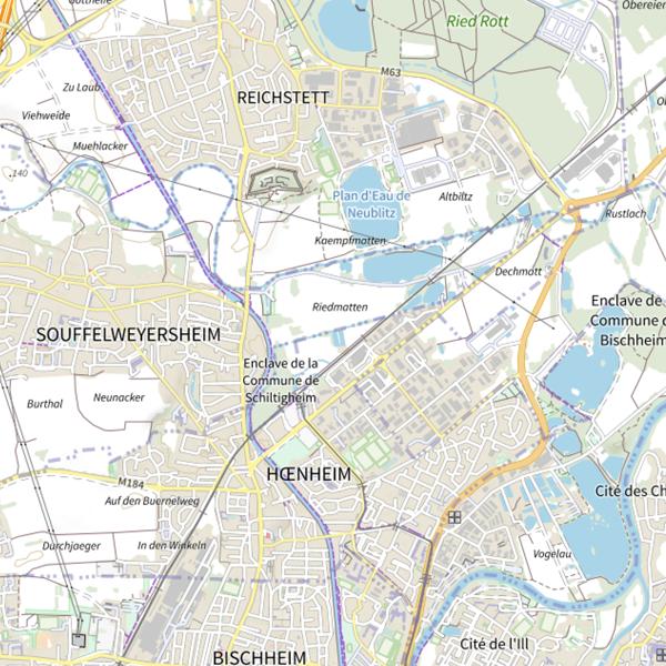 Plan cartographique de Gross-Ried
