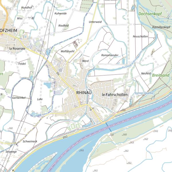 Plan cartographique de Hanfröste
