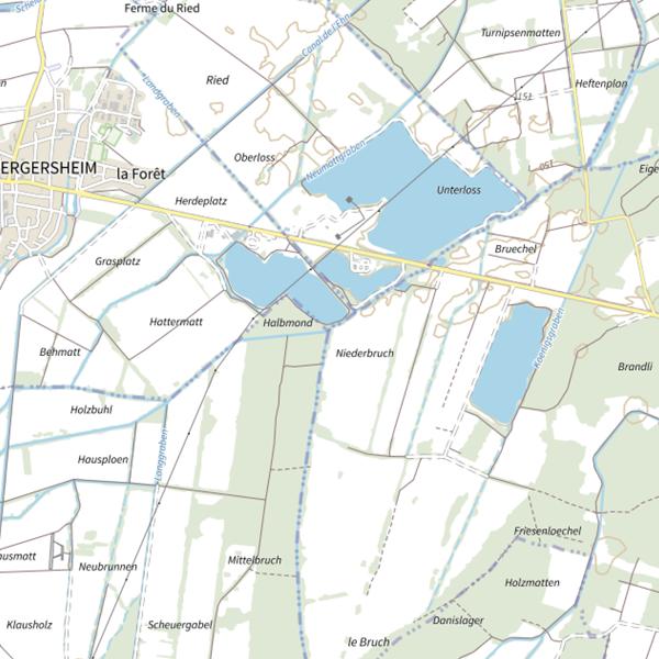 Plan cartographique de Hattermattgraben