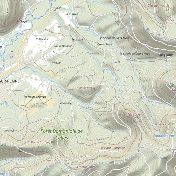 Plan cartographique de Haut du Moelleux