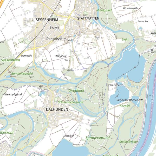 Plan cartographique de Hazenzeu