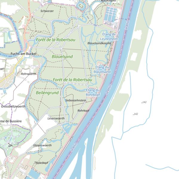 Plan cartographique de Hechterwoog