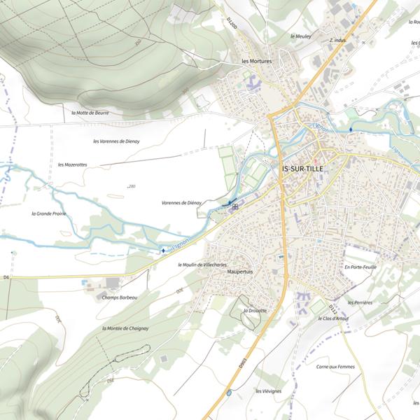 Plan cartographique de Ignon (L')