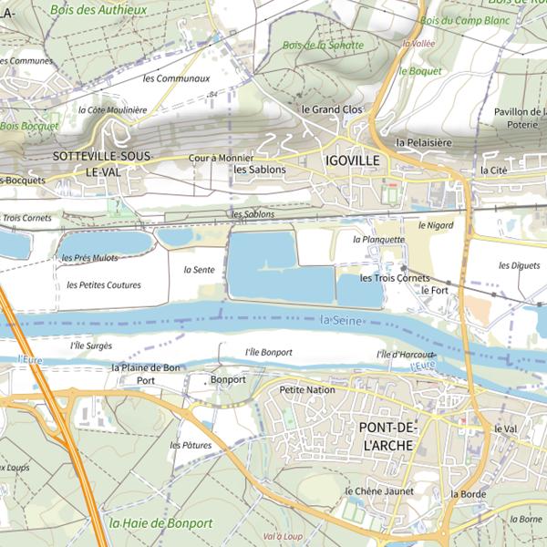 Plan cartographique de Igoville
