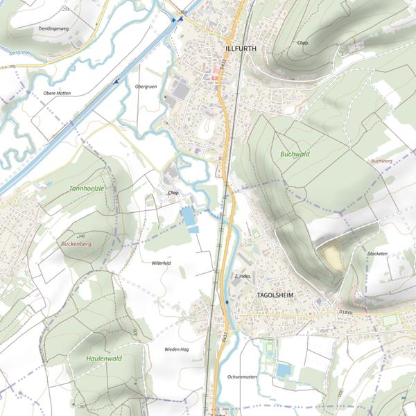 Plan cartographique de Ill