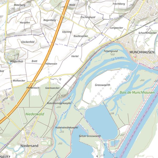 Plan cartographique de Insel