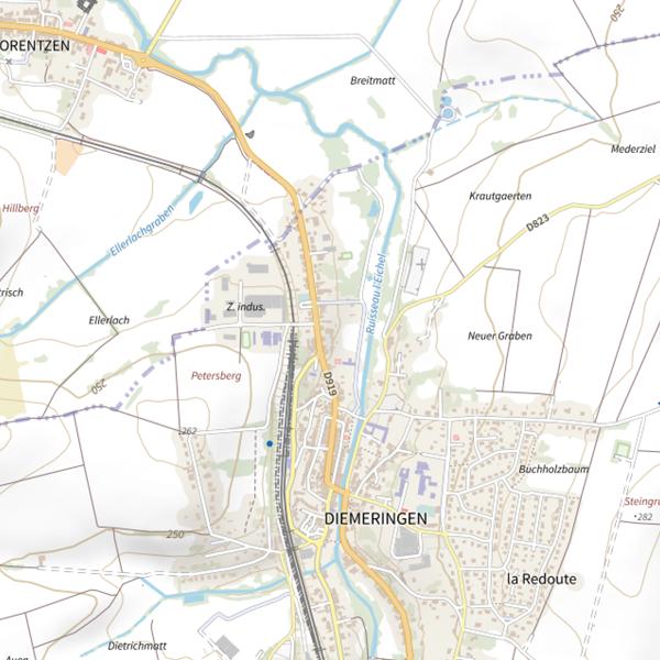 Plan cartographique de Jardi'nat