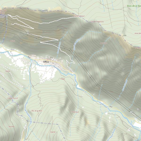 Plan cartographique de Jasse de la Parade