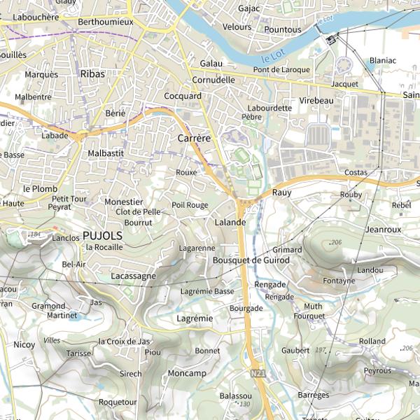 Plan cartographique de Jasse Pujol