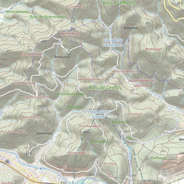 Plan cartographique de Kattenbach