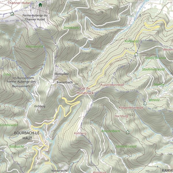 Plan cartographique de Kerlenbach