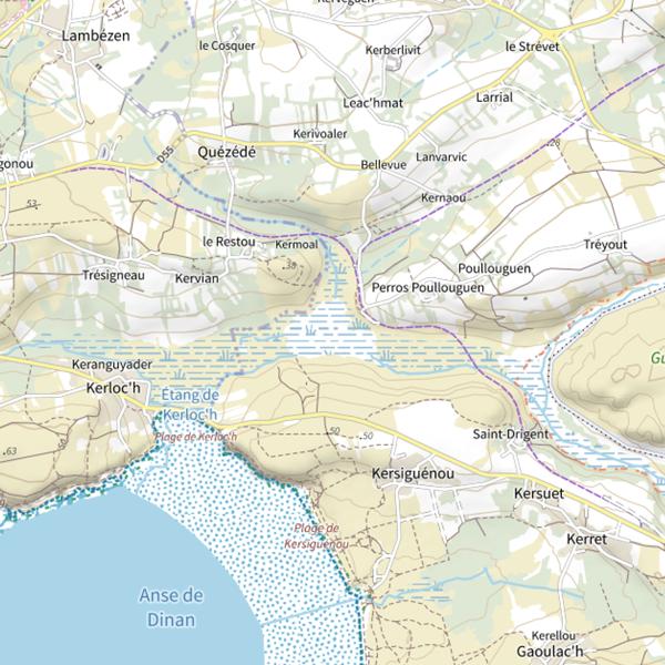 Plan cartographique de Kerloch