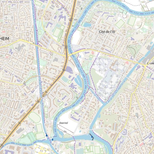 Plan cartographique de Kleinau