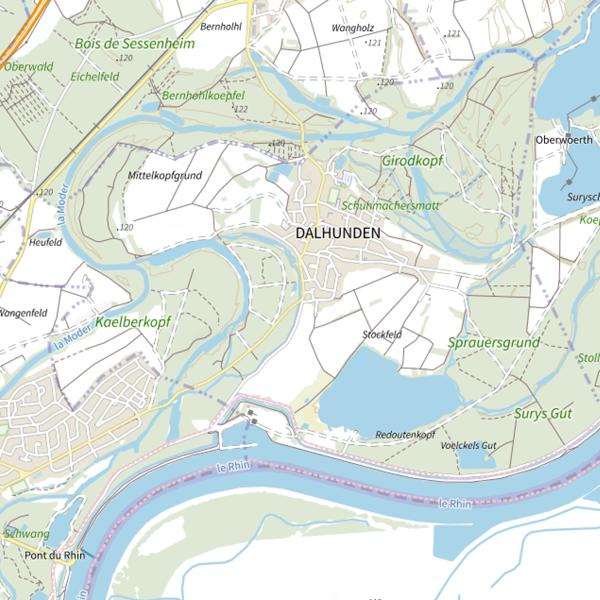 Plan cartographique de Kohlgiessen