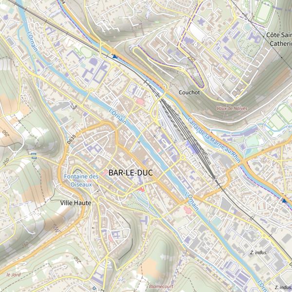 Plan cartographique de La Barisienne des Pêcheurs à la Ligne