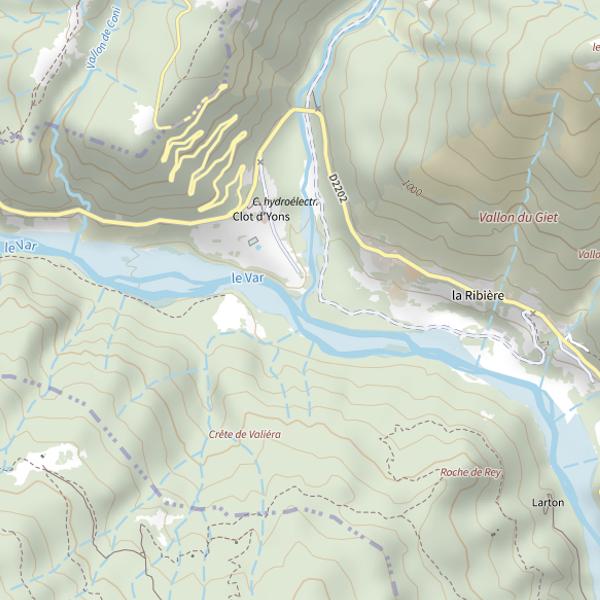 Plan cartographique de La Barlatte