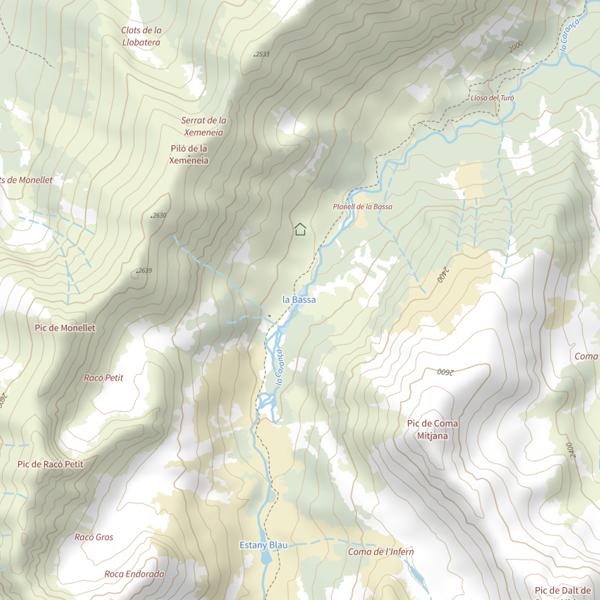Plan cartographique de La Bassa