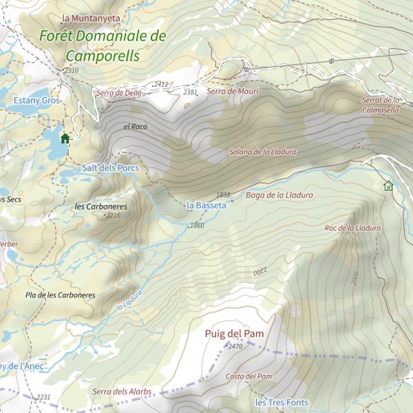 Plan cartographique de La Basseta