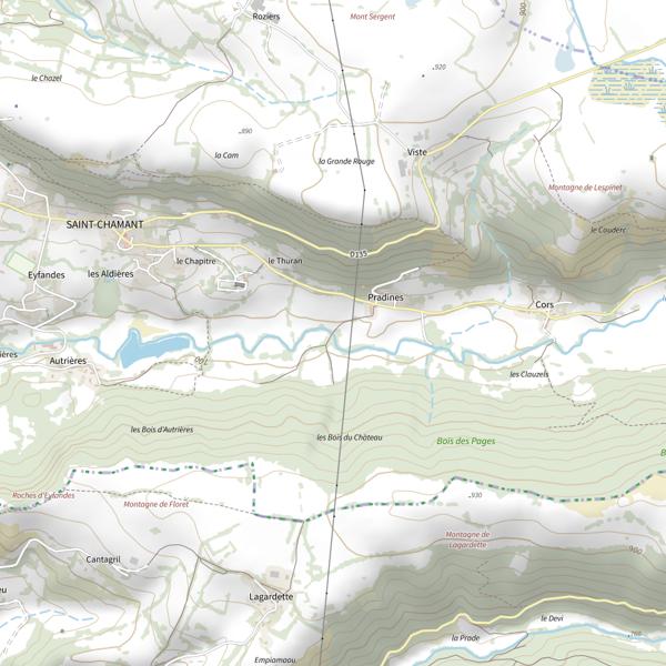 Plan cartographique de La Bertrande