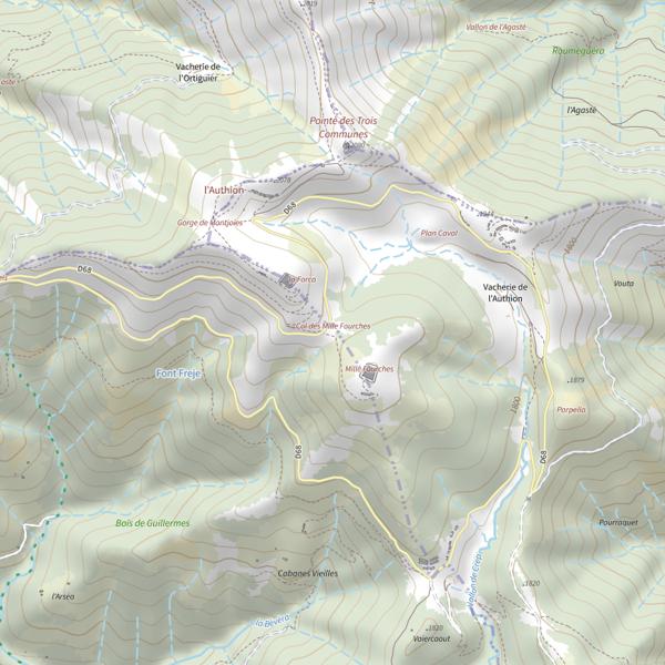 Plan cartographique de La Bévéra