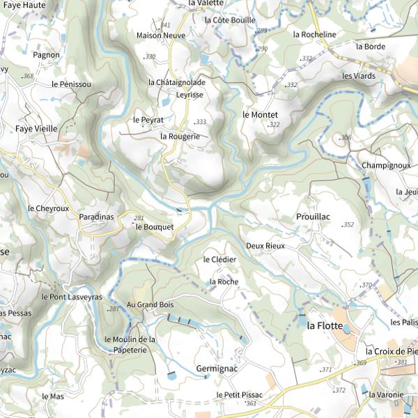 Plan cartographique de La Boucheuse