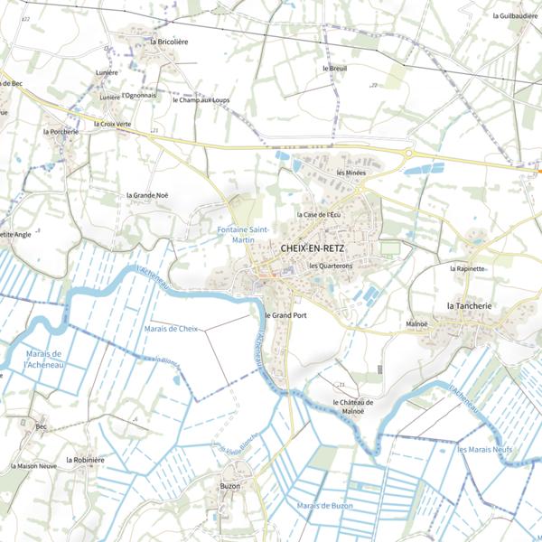 Plan cartographique de La Capitainerie