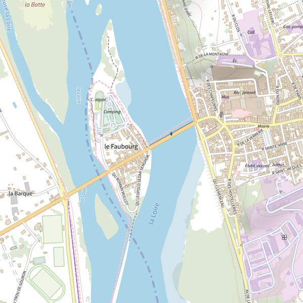 Plan cartographique de La Charité sur Loire