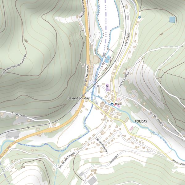 Plan cartographique de La Chirgoutte