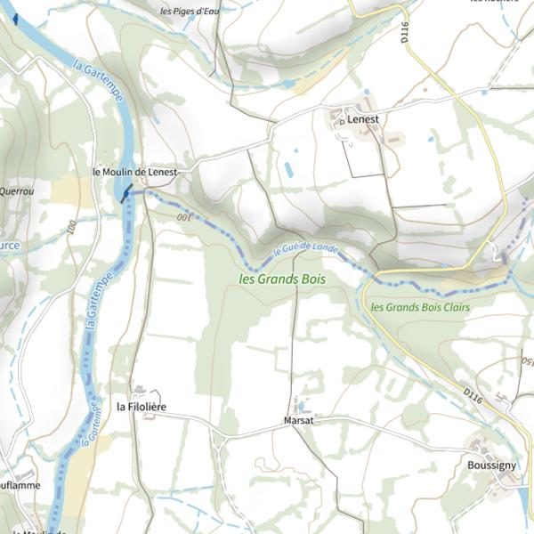 Plan cartographique de La Clairette