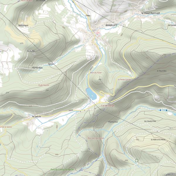 Plan cartographique de La Climontaine