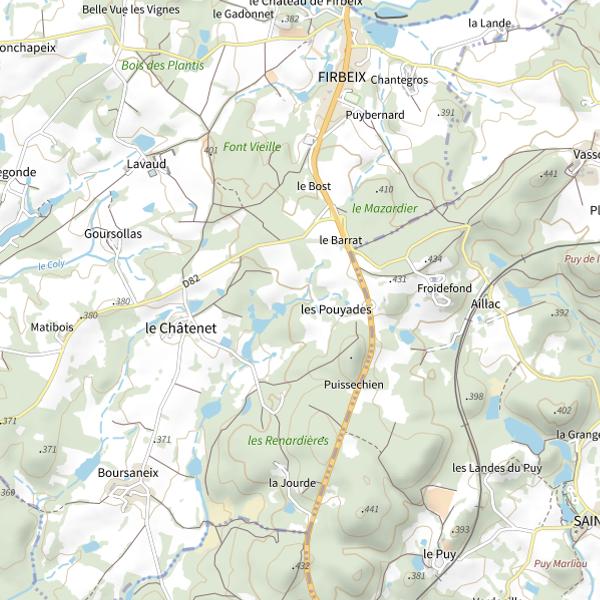 Plan cartographique de La Côle