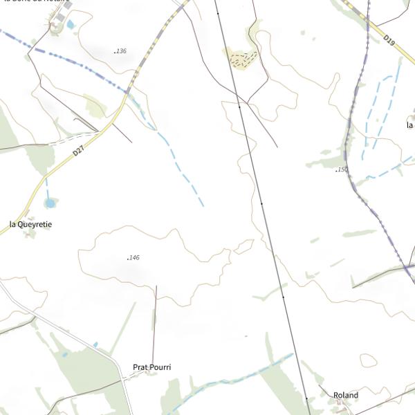 Plan cartographique de La Conne