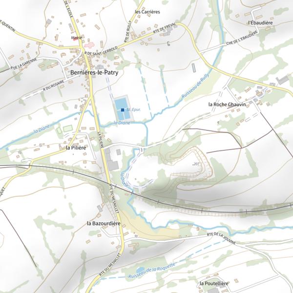 Plan cartographique de La Diane